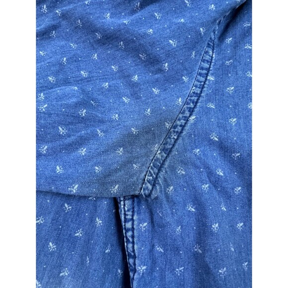 Marine Layer Washington‎ Button Down Shirt Long Sleeve Denim | Men’s Size Large - Picture 15 of 16